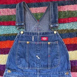 32x30 Dickies Stonewashed Indigo Bib Overalls